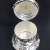 Victorian silver-plated biscuit tin