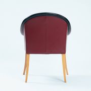 Fauteuils Sinan en cuir et en bois de hêtre