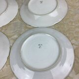 6 dessert plates Limoges porcelain