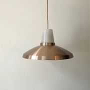 Suspension scandinave du milieu du siecle en métal chromé rose, design 1970