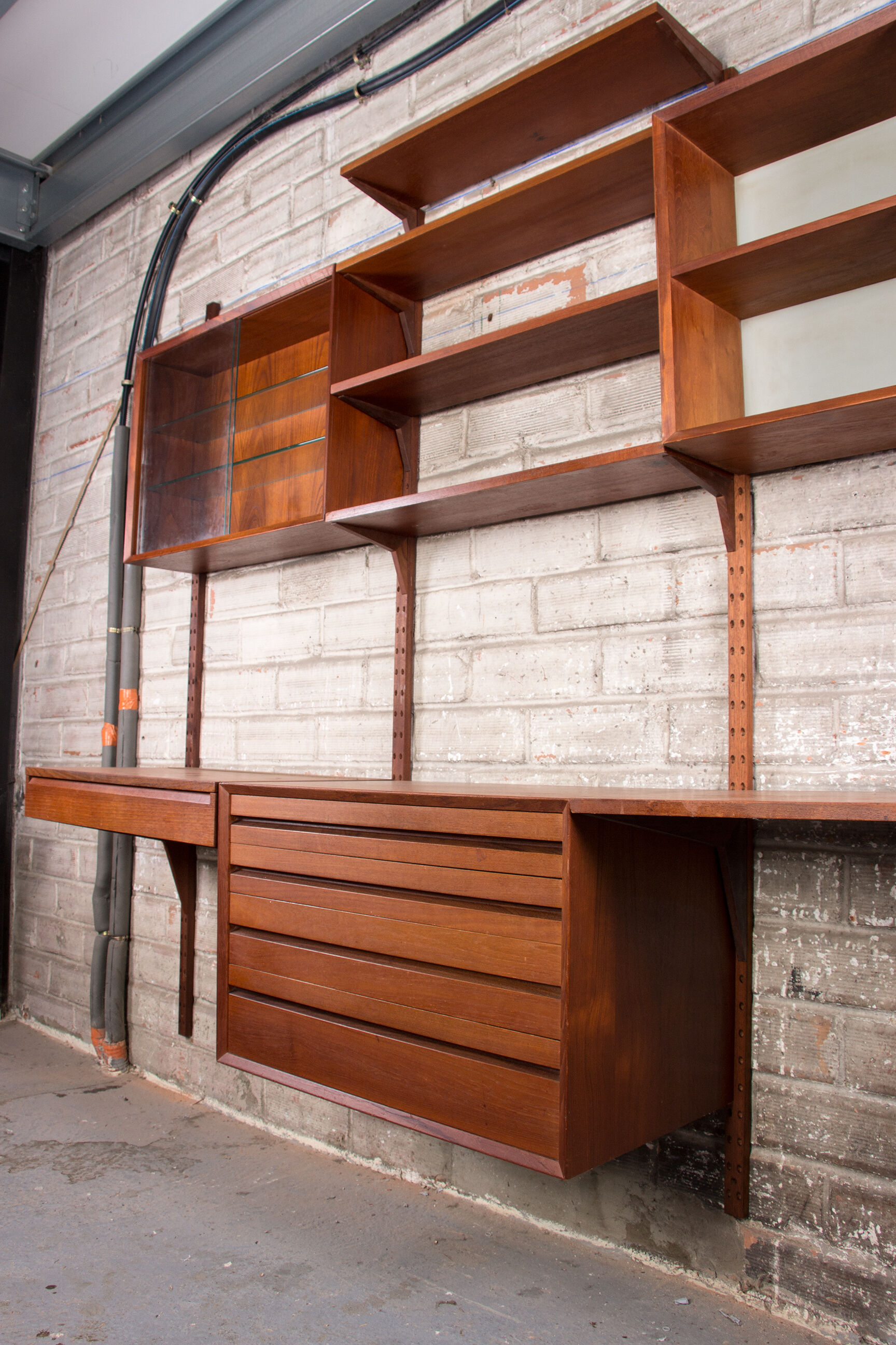 Danish modular teak shelf by Poul Cadovius 1960