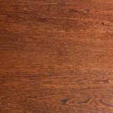 Table ronde vintage extensible en bois.