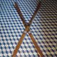 Vintage wooden skis