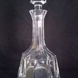 Carafe à whisky Art Déco en cristal taillé