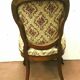 Pair of Napoleon III chairs in 19th century carved mahogany