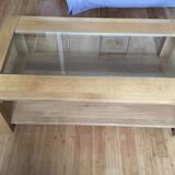Coffee table in solid gilded oak