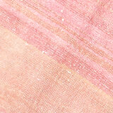 2x7 pink and brown turkish runner rug, 204x58cm