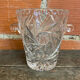 Seau A Glace Ancien Cristal Taillé Années 60 West Germany Vintage #D87