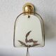 Vintage applique with 1980 glass lampshade