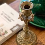 Old bronze candle holder