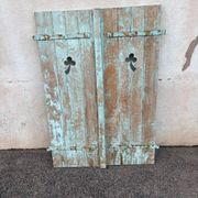 Green decorative shutters