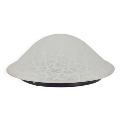 Plafonnier vintage en verre avec champignons, années 1970