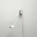 Classic white wall lamp Daphinette Italian vintage by Tommaso Cimini for Lumina, 1980s.