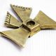 Brass bow tie candle holder 1970