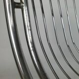 Vintage chrome swivel armchair