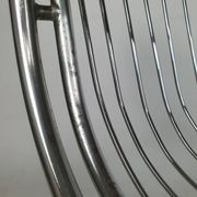 Vintage chrome swivel armchair