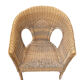 Pair of rattan chairs for outdoor indoor garden living room