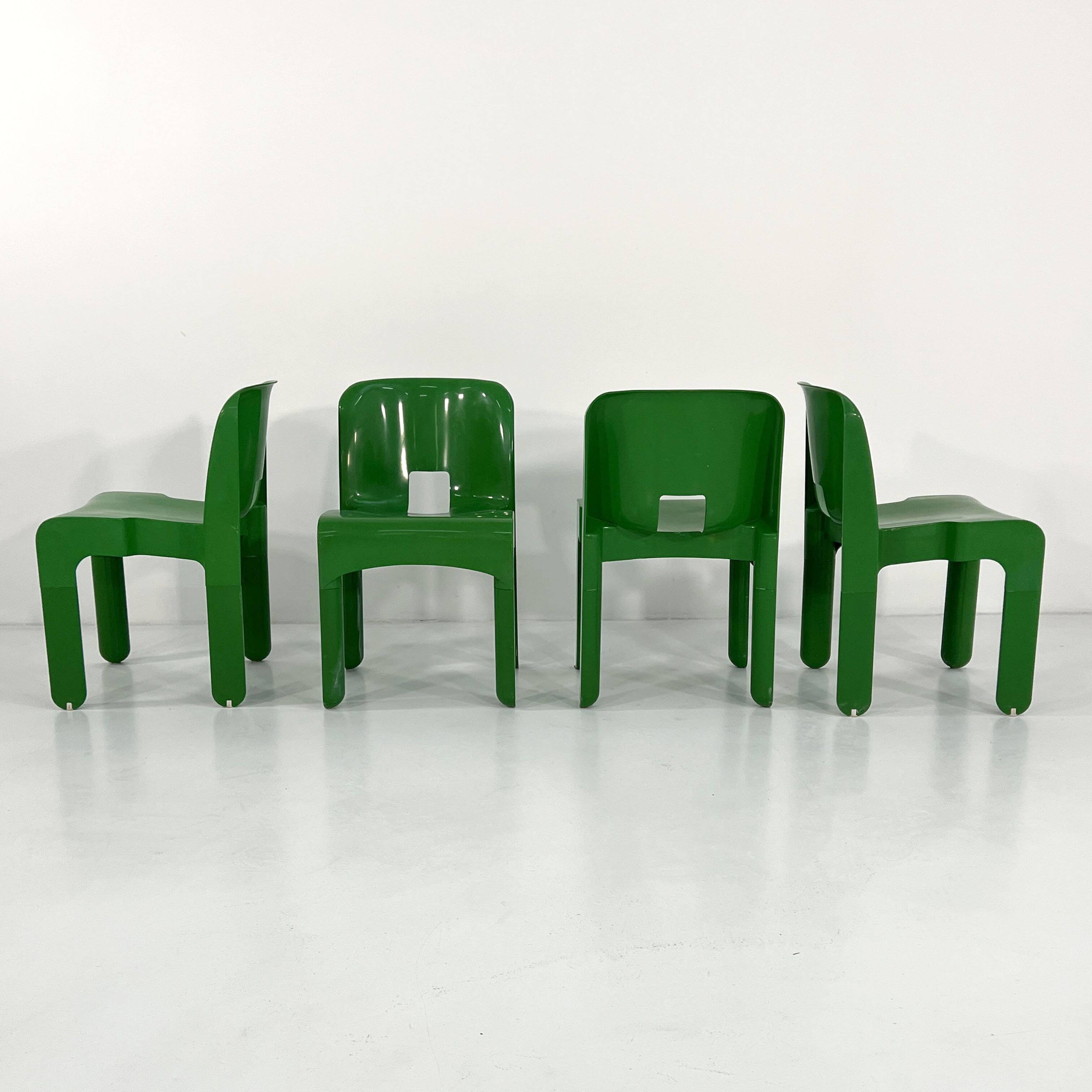 Universal green chair Model 4868 by Joe Colombo for Kartell, 1970