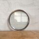 Glass and silver metal tray