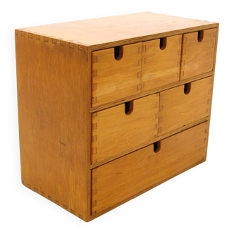 Wooden Drawer Organizer for Desktop, 1970s