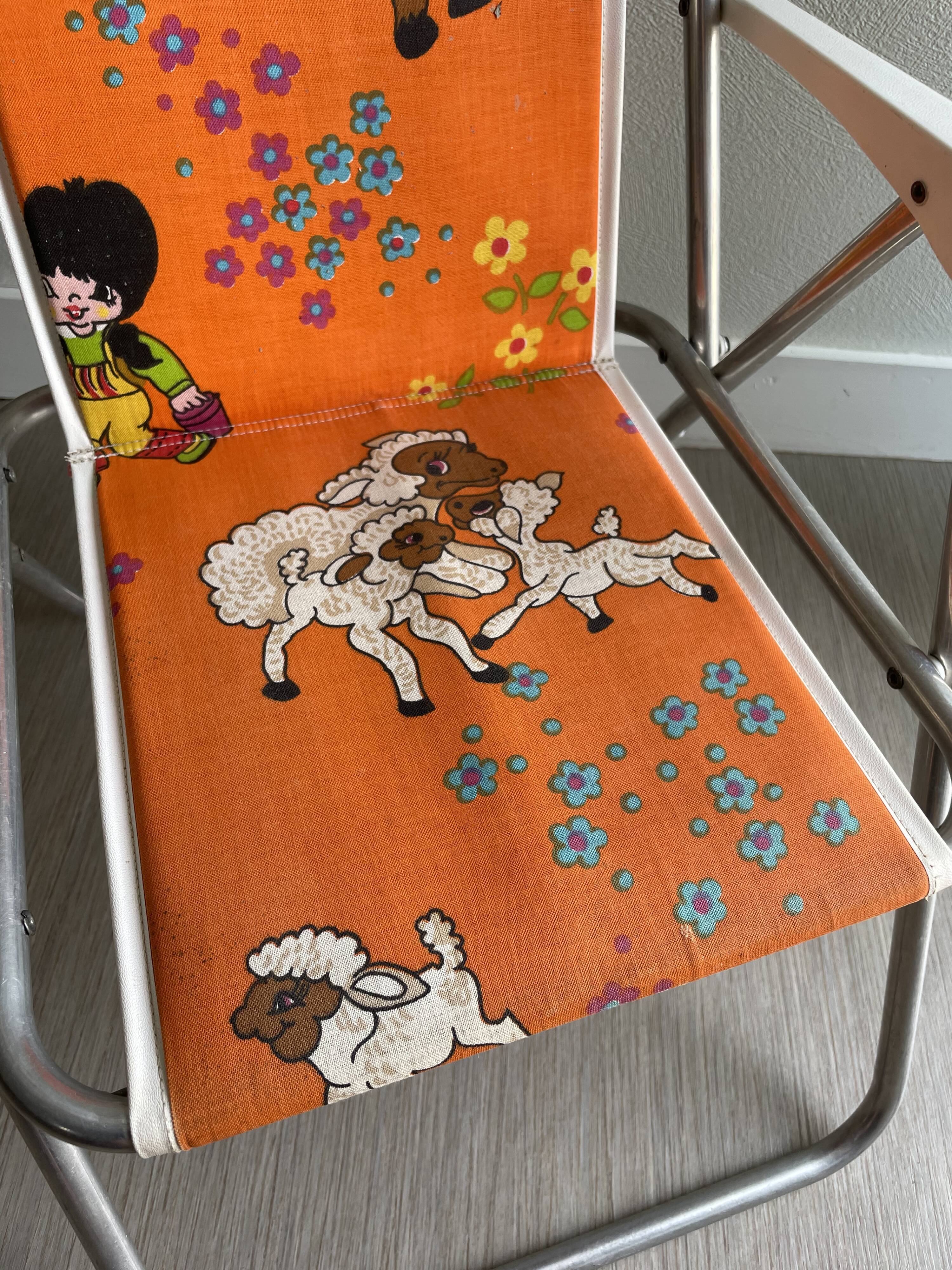 Vintage children's camping chair