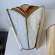 Paire applique style Art Déco verre nacre