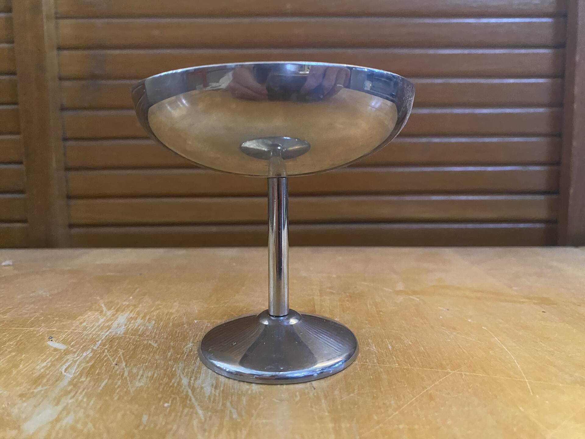 Set of 5 ice cream bowls guy degrenne stainless steel made in france vintage #e2