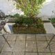 Table en métal chromé 1970 circa