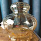 Amber glass lampshade