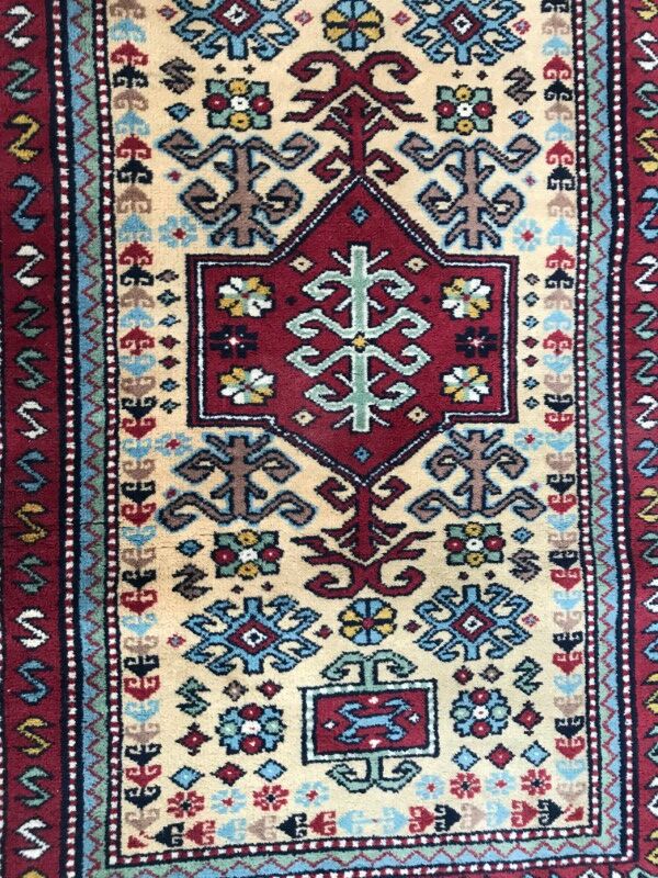 Carpet vintage caucasian chirwan done hand 75 x 120 cm