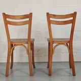 Pair of vintage Baumann bistro chairs