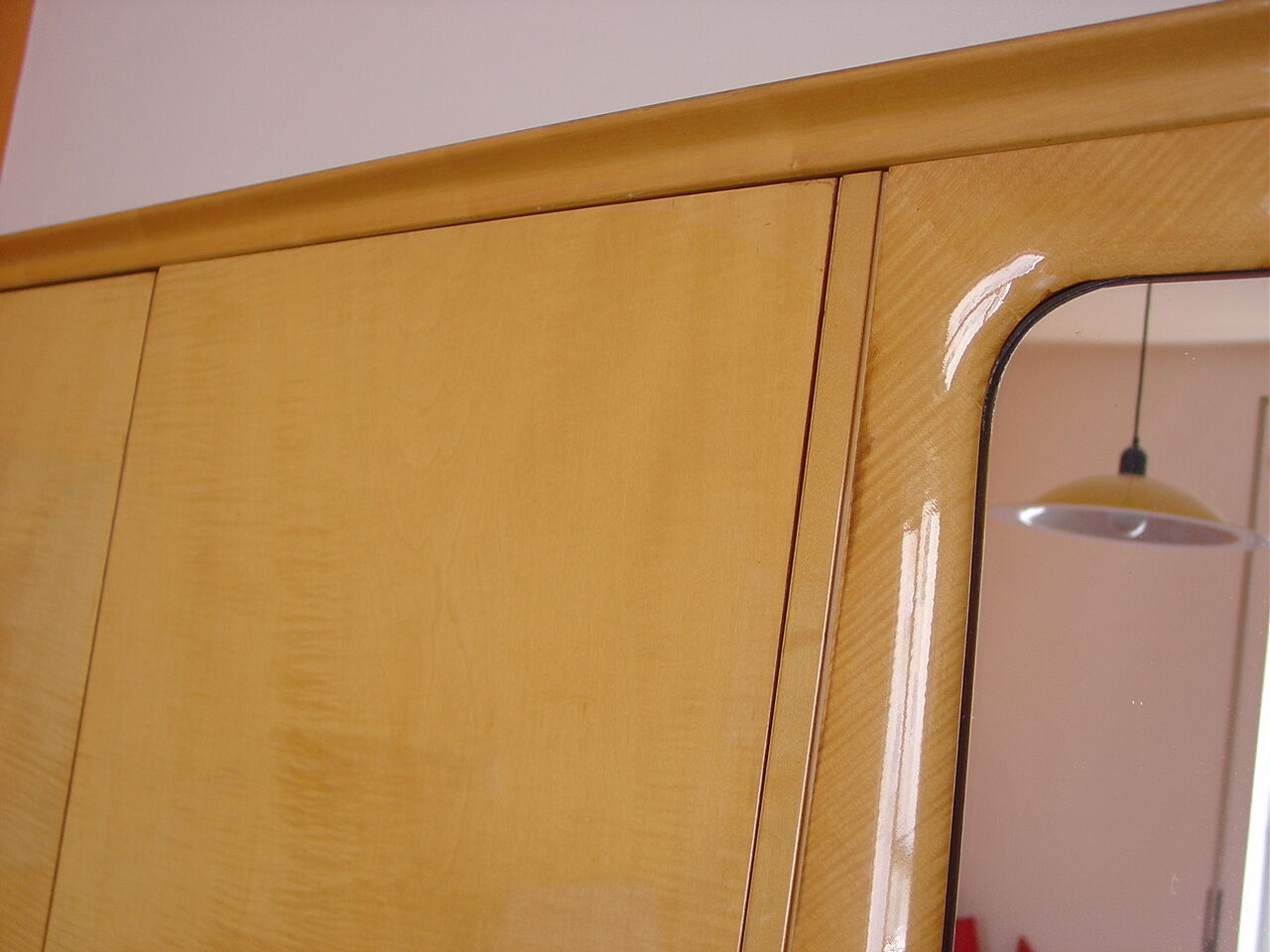 Vintage wardrobe maple feather, 50s