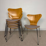 6 chairs Series 7 – Arne Jacobsen for Fritz Hansen