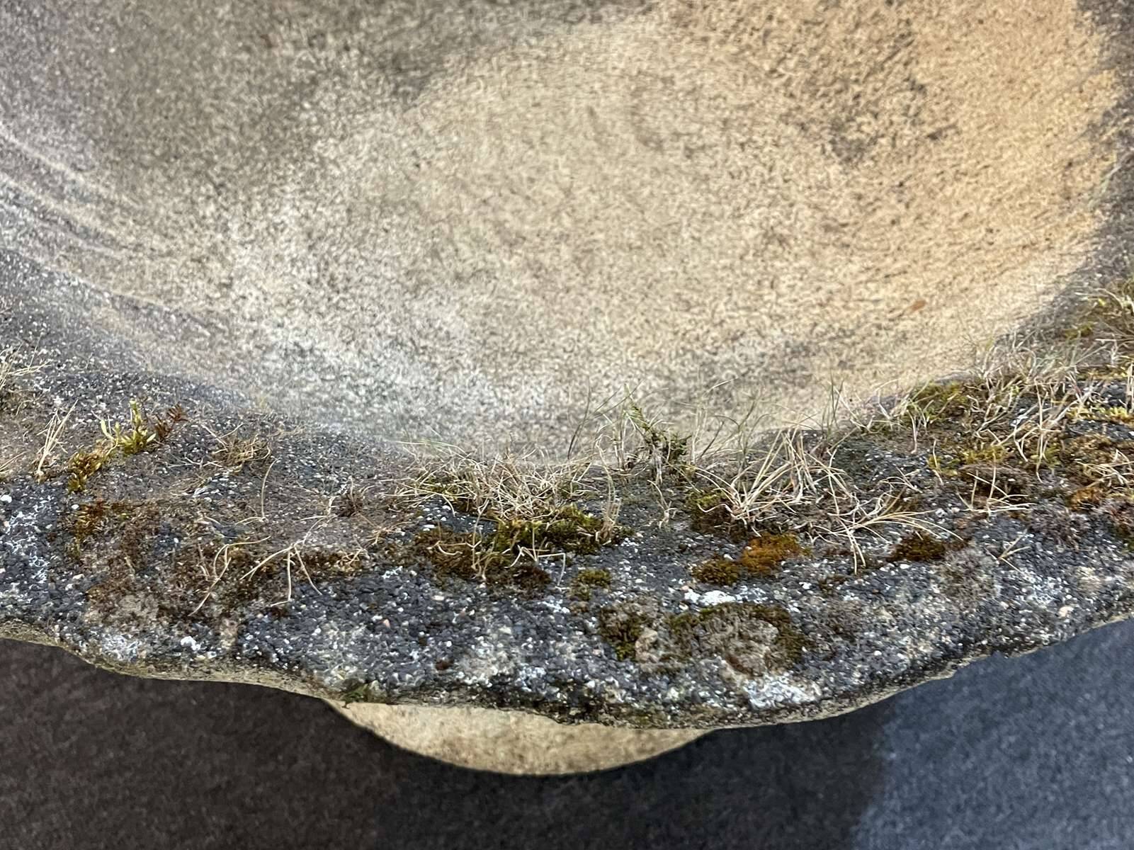 Reconstituted stone planter from the 1970s.