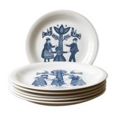 6 assiettes vintage