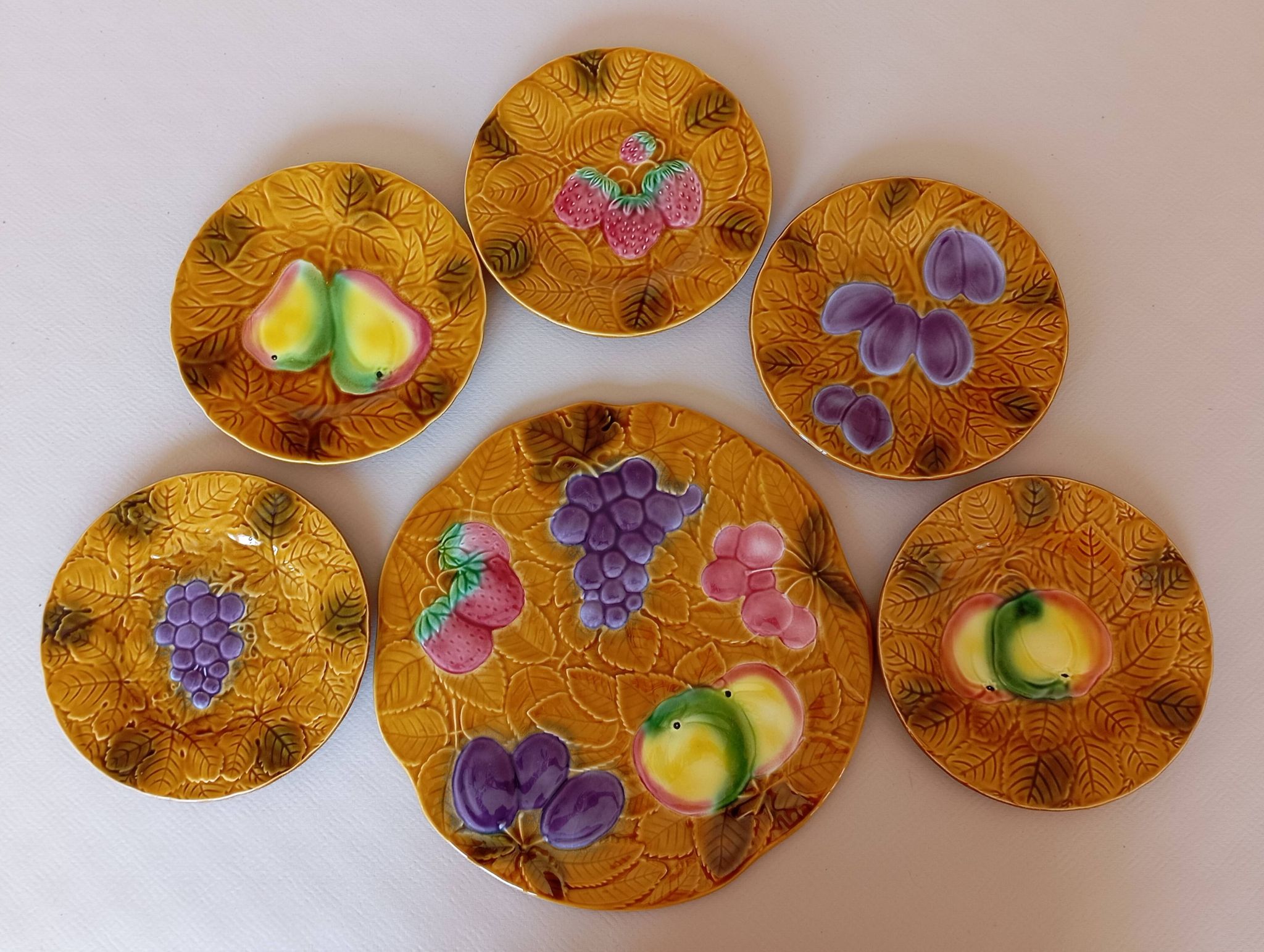 Cake service in slipware Salins les Bains