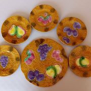 Cake service in slipware Salins les Bains