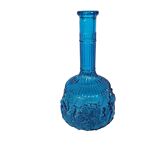 Empoli glass - Vintage vase - Zodiac - clear blue - Italy - 1960s