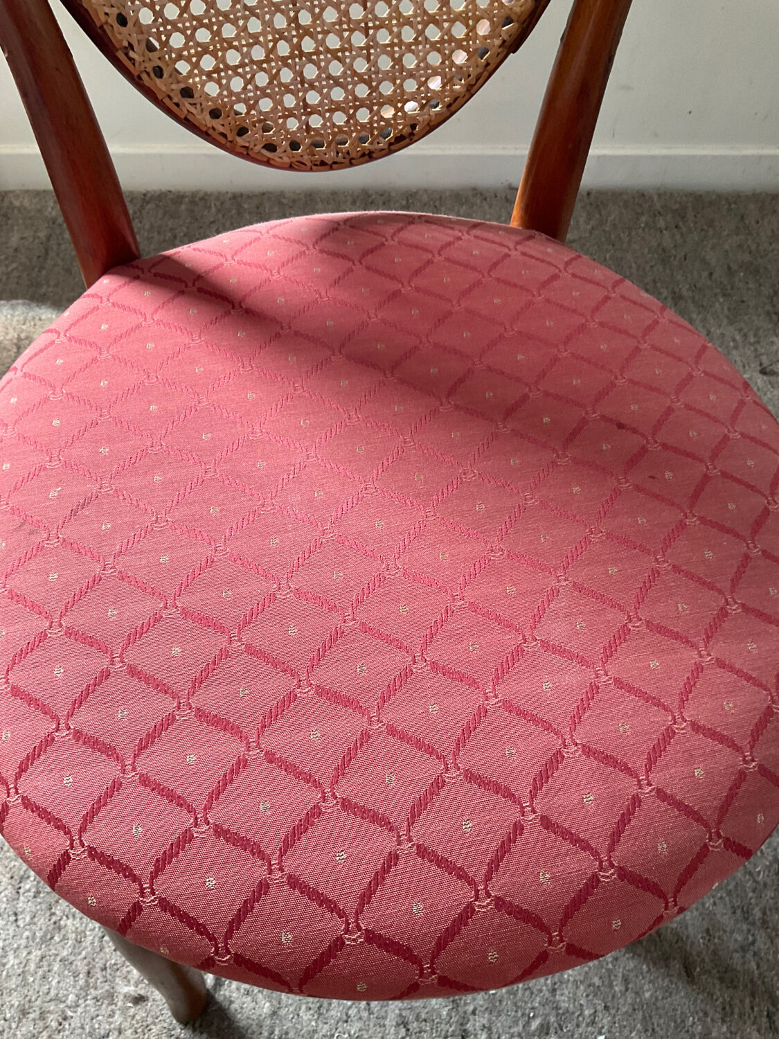 Chaise bistrot cannée enfant vintage