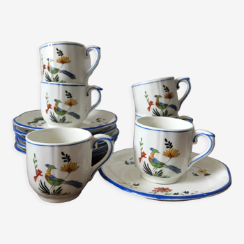 Tasses Gien Oiseaux de paradis