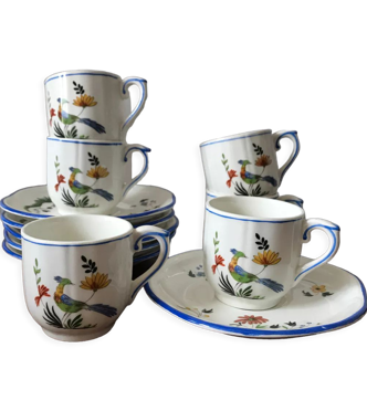 Tasses Gien Oiseaux de paradis