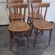 Lot de 4 chaises de bistrot Fischel vintage, années 1970