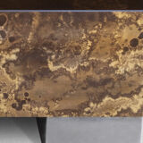 Set of low tables solar flare pattern by Guy Lefevre for Roset line