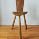 Tripod chair in solid wood – Handcrafted – Brutalist spirit