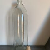 Antique glass bottle with a capacity of 1 litre and its beige cap - in very good condition!