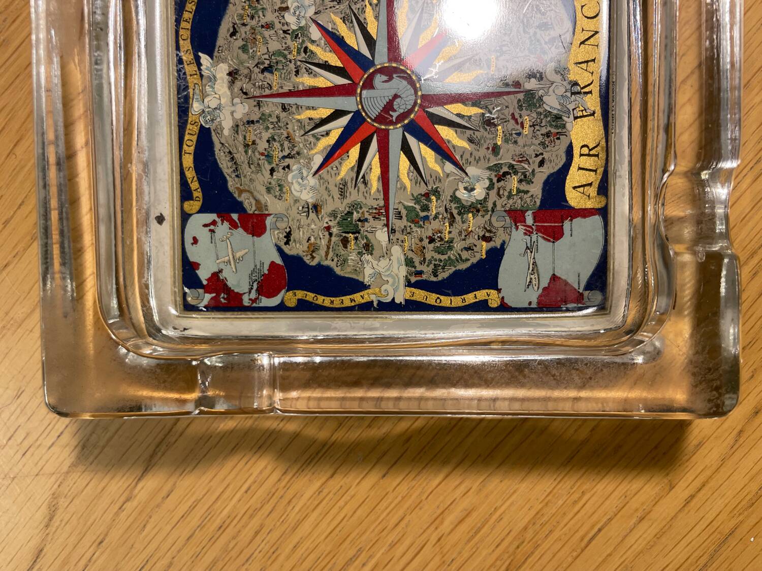 Ashtray or large vintage Air France pocket