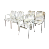 Lot of 5 garden chairs