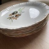 Assiettes plates Digoin & Sarreguemines