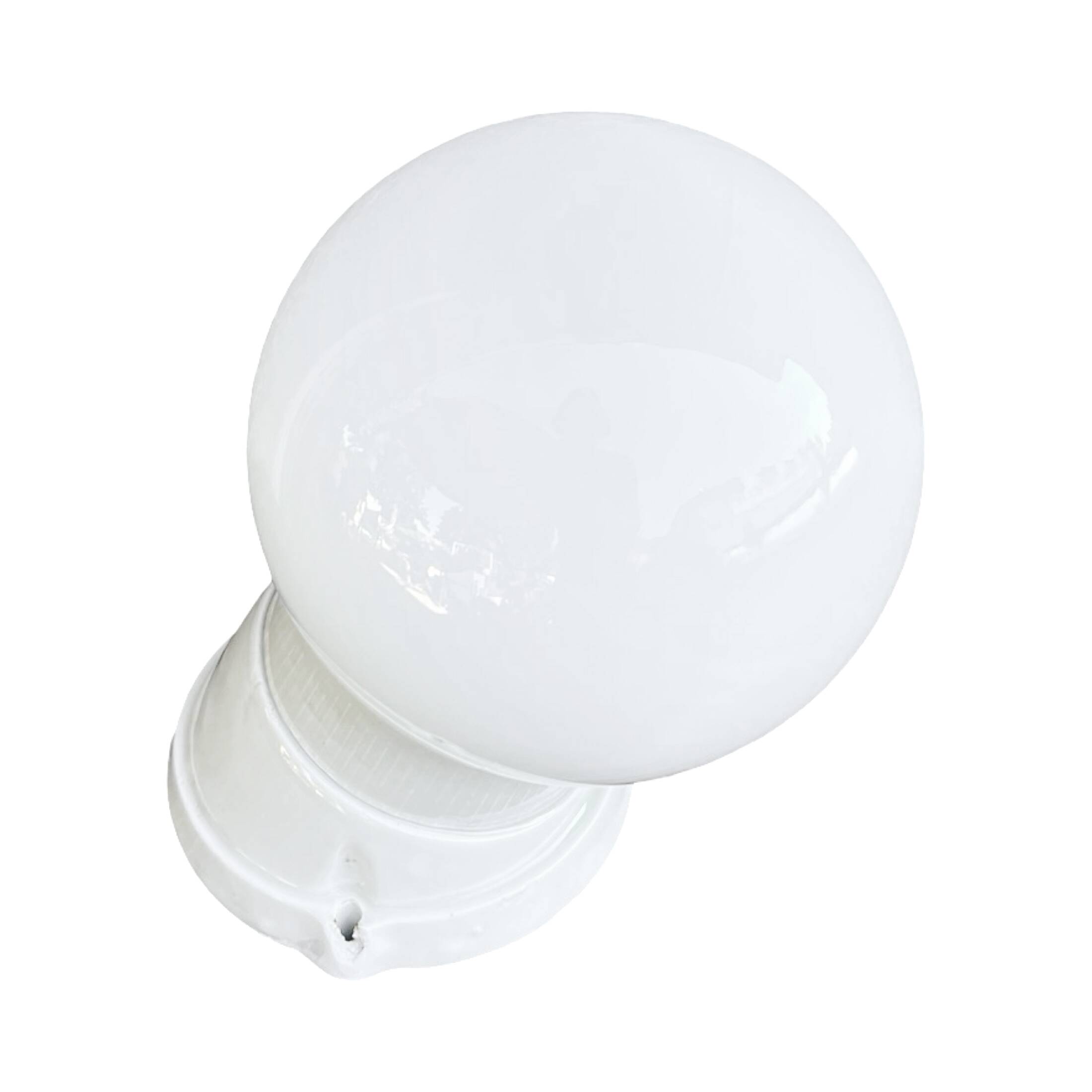 White industrial wall lamp Lindner, Germany, 1960s.