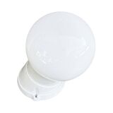 White industrial wall lamp Lindner, Germany, 1960s.